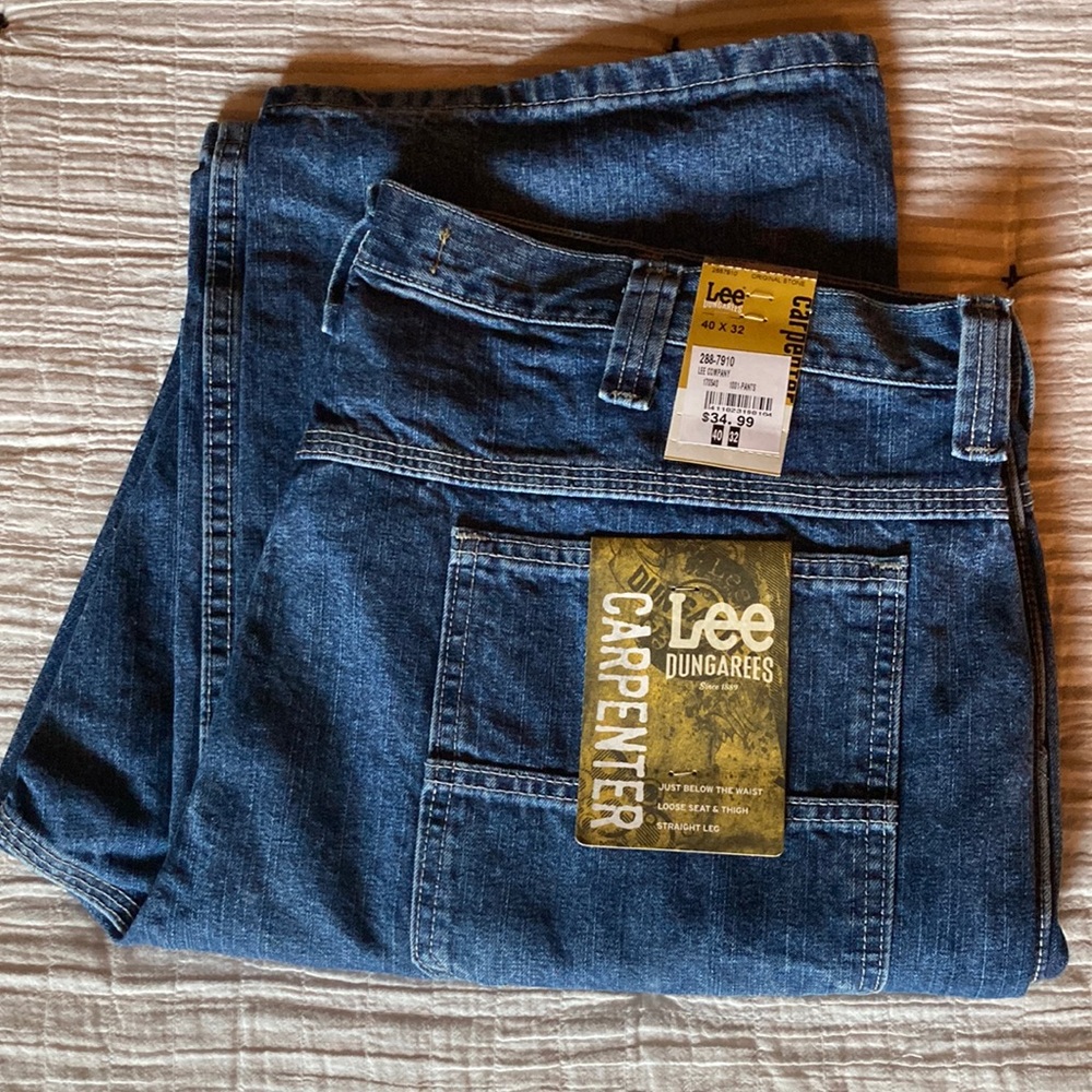 Men’s Lee Carpenter Dungarees Size 40x32 Brand New With Tags